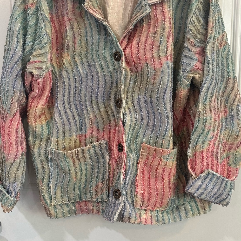 Multicolor Striped Women's Jacket